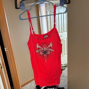 *EUC Gowanda Harley-Davidson Cami with Built-in Bra - XL